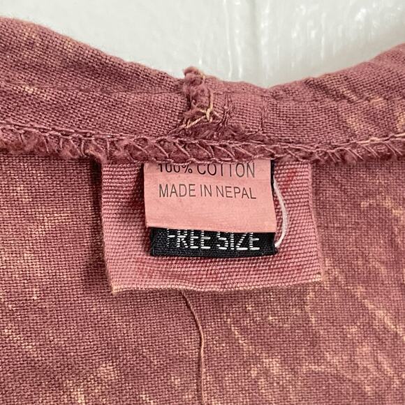 Vintage Women's Hoodie Nepal Hippie Festival Hand Dyed Acid Wash Swirl Free Size - Picture 3 of 7